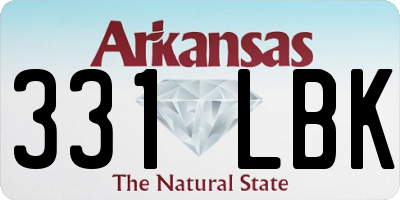 AR license plate 331LBK