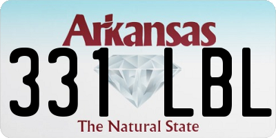 AR license plate 331LBL