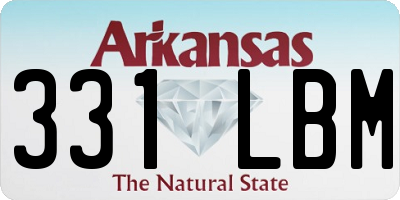 AR license plate 331LBM
