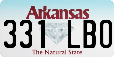 AR license plate 331LBO