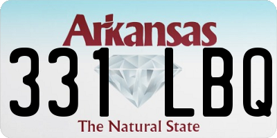 AR license plate 331LBQ