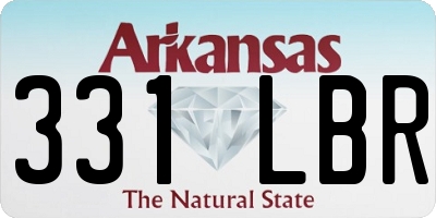 AR license plate 331LBR