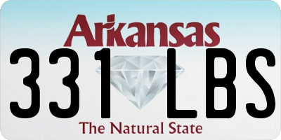AR license plate 331LBS