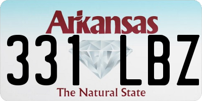 AR license plate 331LBZ