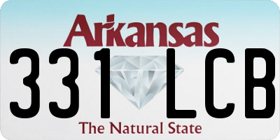 AR license plate 331LCB
