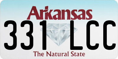 AR license plate 331LCC