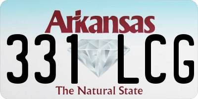 AR license plate 331LCG