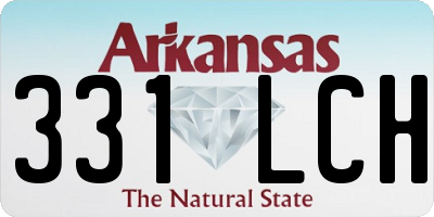 AR license plate 331LCH