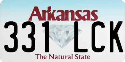 AR license plate 331LCK