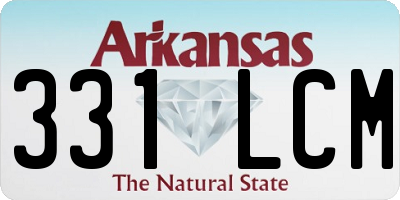 AR license plate 331LCM