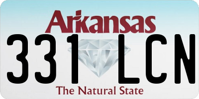 AR license plate 331LCN