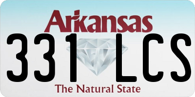 AR license plate 331LCS