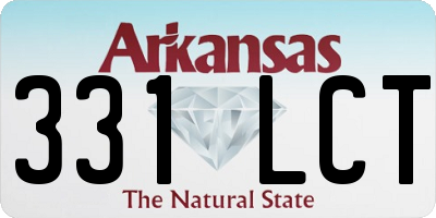 AR license plate 331LCT
