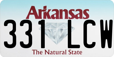 AR license plate 331LCW
