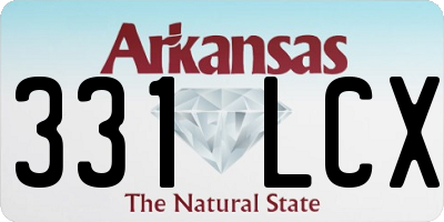 AR license plate 331LCX