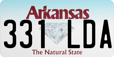 AR license plate 331LDA