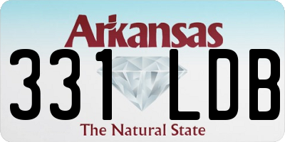 AR license plate 331LDB