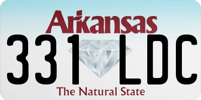 AR license plate 331LDC