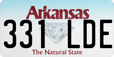 AR license plate 331LDE