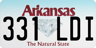 AR license plate 331LDI