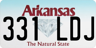 AR license plate 331LDJ