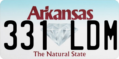 AR license plate 331LDM