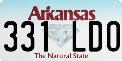 AR license plate 331LDO