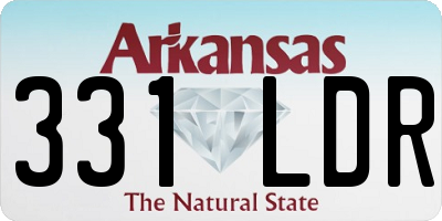 AR license plate 331LDR