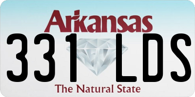 AR license plate 331LDS