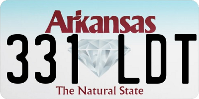 AR license plate 331LDT
