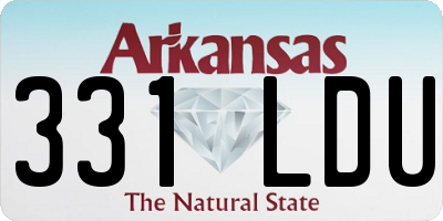 AR license plate 331LDU