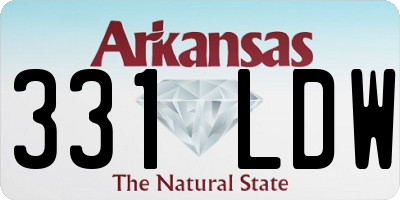 AR license plate 331LDW