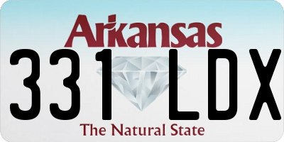 AR license plate 331LDX