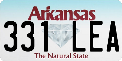 AR license plate 331LEA