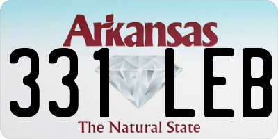 AR license plate 331LEB