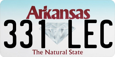 AR license plate 331LEC