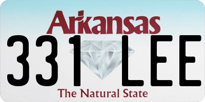 AR license plate 331LEE