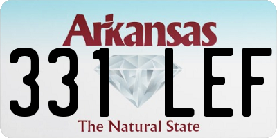 AR license plate 331LEF
