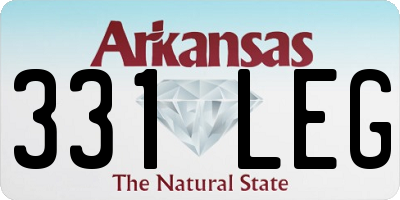 AR license plate 331LEG