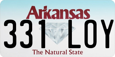AR license plate 331LOY