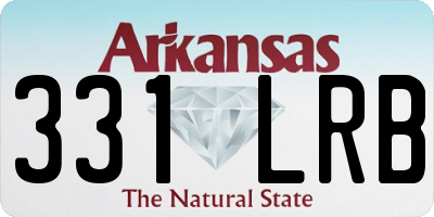AR license plate 331LRB