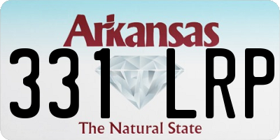 AR license plate 331LRP