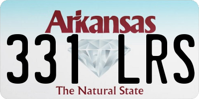 AR license plate 331LRS