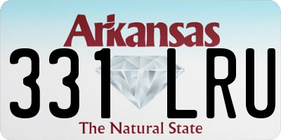 AR license plate 331LRU