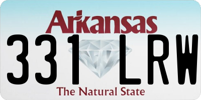 AR license plate 331LRW
