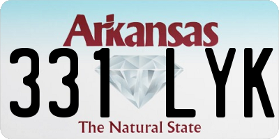 AR license plate 331LYK
