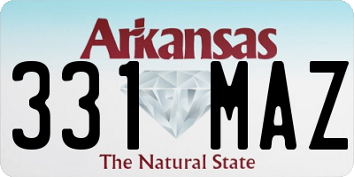 AR license plate 331MAZ