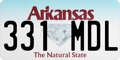 AR license plate 331MDL