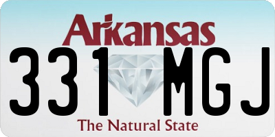 AR license plate 331MGJ