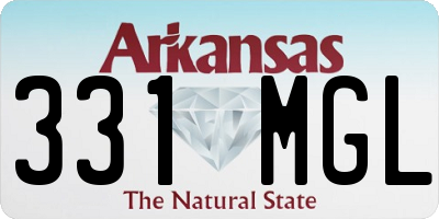 AR license plate 331MGL
